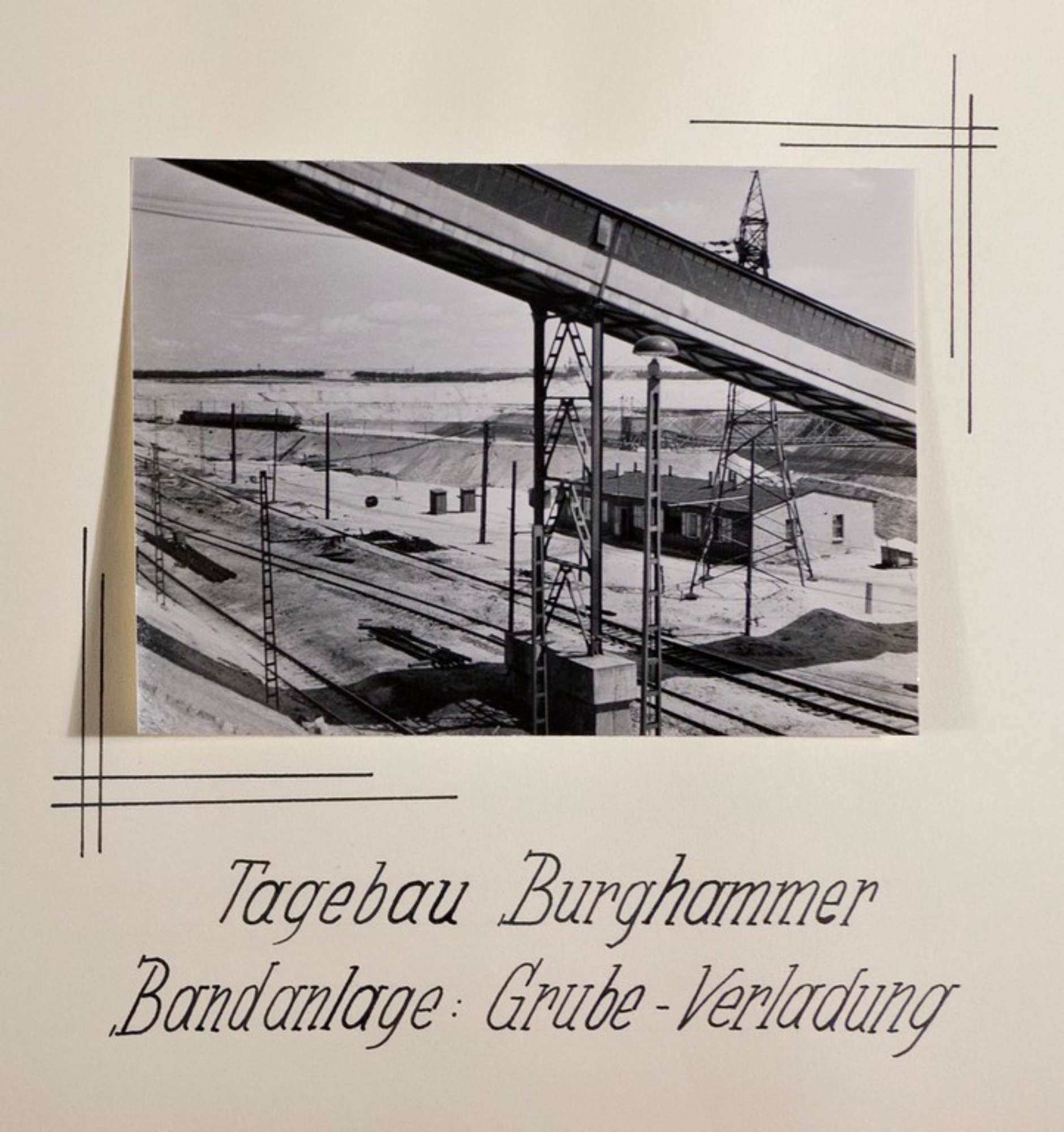 Miniera a cielo aperto Burghammer / Impianto di nastri trasportatori: caricamento da/per la miniera